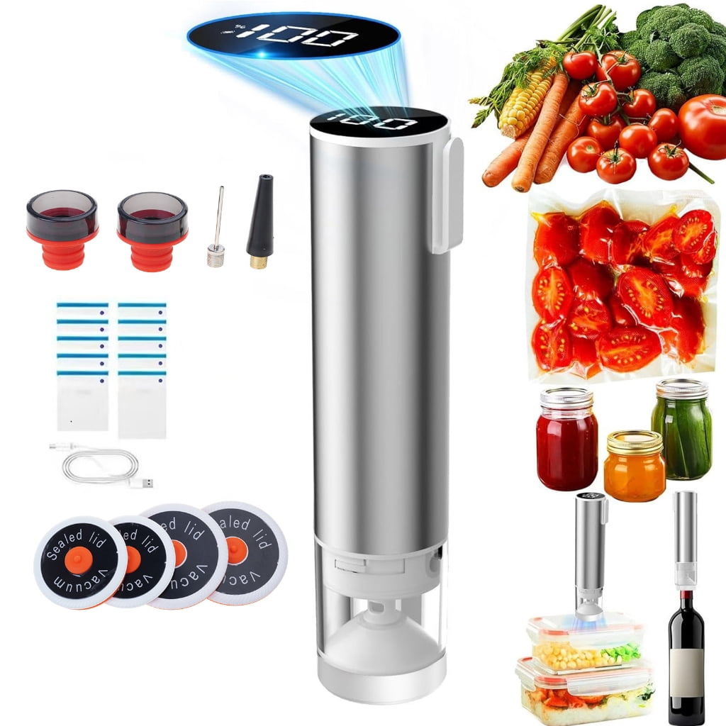 Convenient Jar Sealer and Accessories Food Saver Vacuum Sealer Vacuum Sealer Set Kitchen Tool for Food Preservation