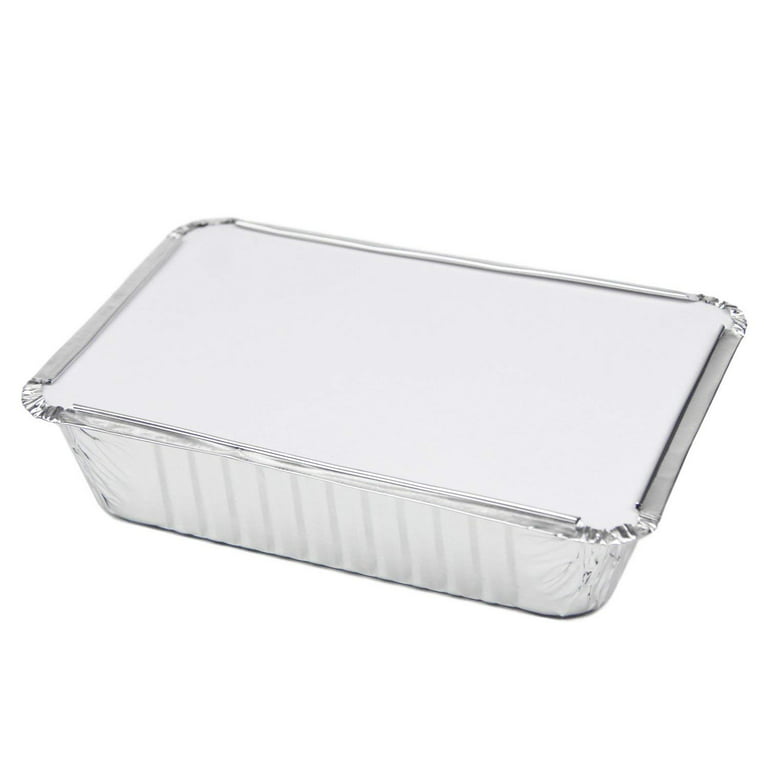 DecorRack 56 Round Aluminum Pans with Flat Board Lid, 7 inch Heavy Duty  Take-Out Containers - Walmart.com