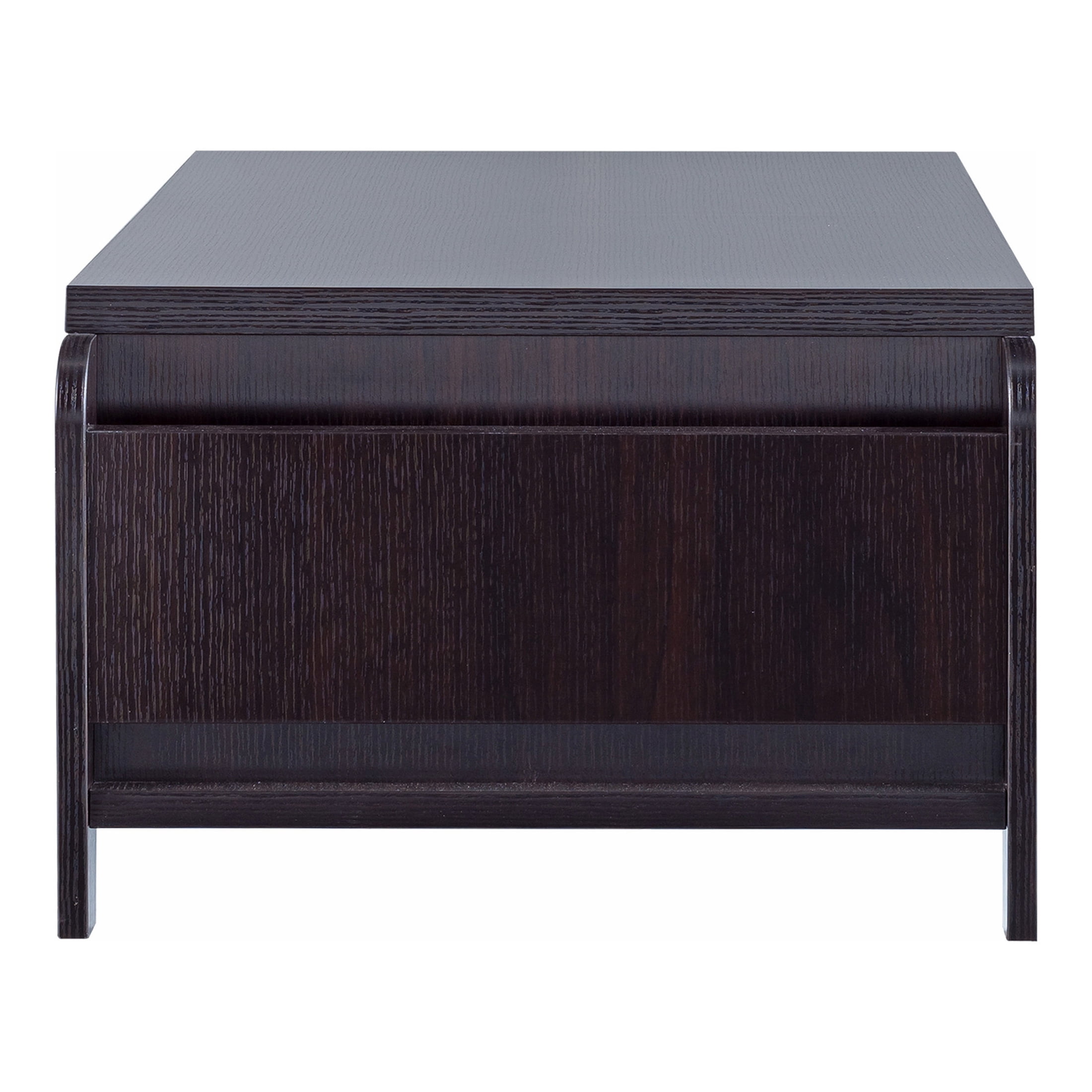 Furniture of America Allium 1-Shelf Coffee Table, Cappuccino