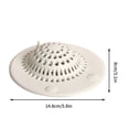thumbnail image 3 of Colador de fregadero, colector de pelos, instalación, baño limpio, fregadero de piso blanco, tapón de cocina, juego de tapa de filtro y tapa de ducha, filtro fácil, colador de fregadero de bañera, des, 3 of 9