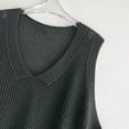 thumbnail image 6 of AUNVITO Women's V-Neck Sleeveless Knit Vest Oversized Pullover Casual and Versatile Style, 6 of 6