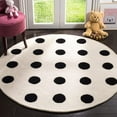 thumbnail image 5 of SAFAVIEH Kids Polka Dots Wool Area Rug, Grey/Ivory, 5' x 7', 5 of 5