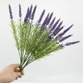 thumbnail image 2 of Purple Lavender Artificial Flowers, 1 Pcs Faux Lavender Stems for Vase Arrangement, Plastic Plants for Idoor Outdoor Decor, Table Centerpiece for Kitchen Living Room, Wedding Party Decor, 2 of 5