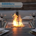 thumbnail image 3 of Direct Wicker Outdoor Rattan Propane Gas Fire Pit Table 50,000BTU 316 Marine Grade Stainless Steel CE Certified (Table Only, 8-Person Round), 3 of 7