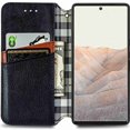 thumbnail image 4 of Dteck for Google Pixel 6 Pro Case, Premium PU Leather Flip Folio Wallet Shockproof Case with Card Slot Magnetic Closure Cover, black, 4 of 7