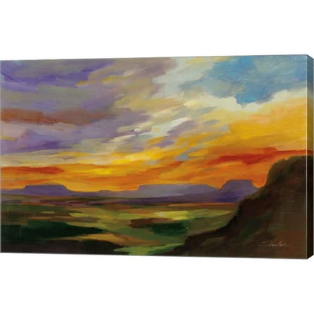 Great Art Now Sonoran Desert Sunset by Silvia Vassileva, Canvas Wall Art, 42W x 28H, Landscape Art