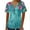 Tops #1, variant on Guluxicc Women's Floral Print Henley Shirts Button Up V Neck Causal Tops Short Sleeve Tunic Dressy Blouses Ladies Outfits