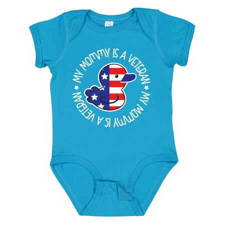 

Inktastic My Mommy is a Veteran Boys or Girls Baby Bodysuit