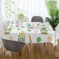 thumbnail image 6 of GZHJMY Easter Gnome Eggs Tablecloth, Rectangle Waterproof Washable Polyester Table Cover for Picnic Dinner Holiday Party Decor, 60 x 90 Inch, 6 of 7