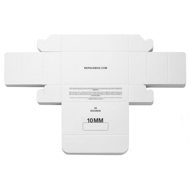 REPACKBOX® 3 SAMPLE BOXES Military Cardboard 10MM Ammo Box