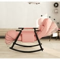thumbnail image 3 of Folding Office Rocking Seat - Stable Base Pink Armchair Construction, 3 of 6