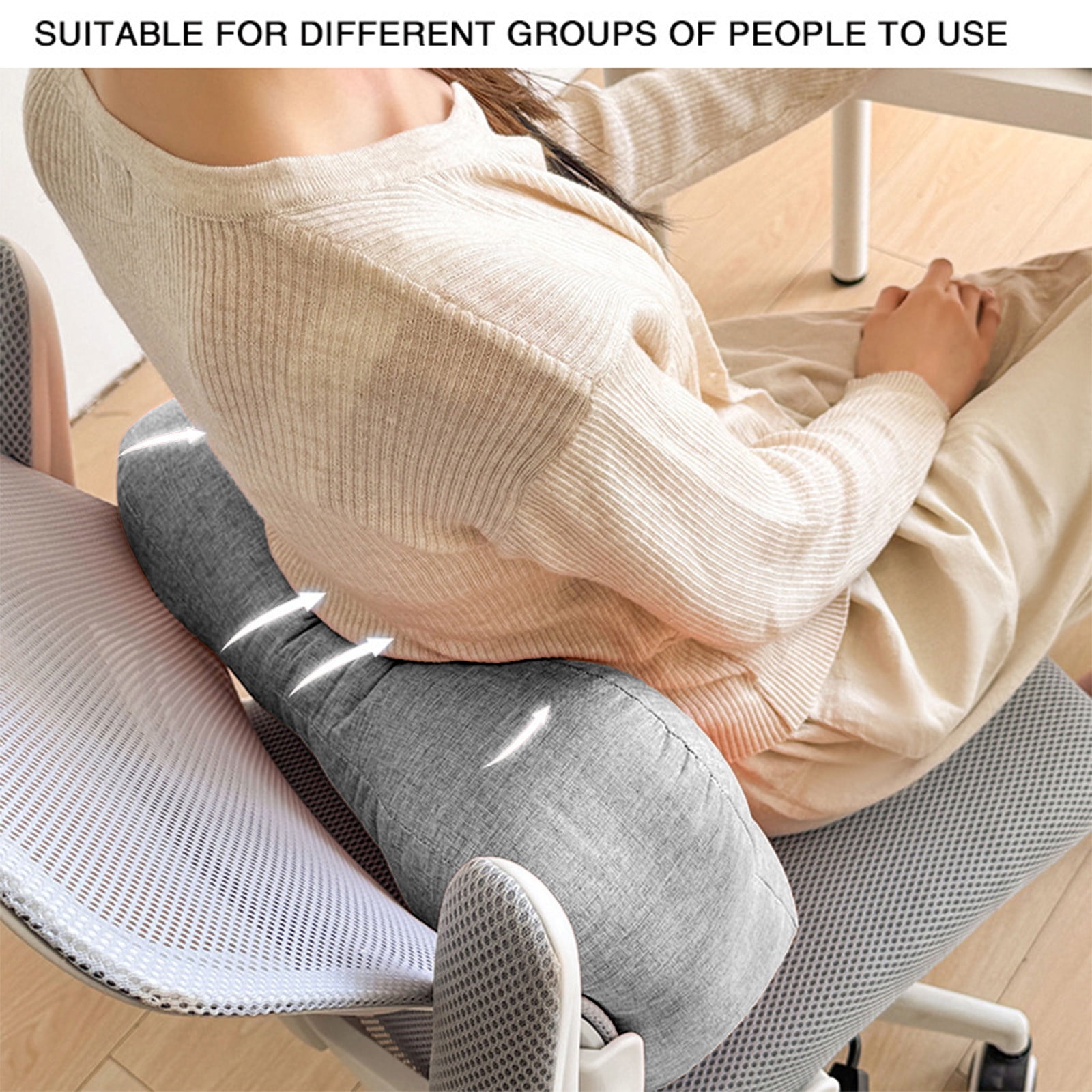 LHNFT Ergonomic Butterfly-Shaped Neck Pillow, Contoured Cervical Support Pillow for Neck Pain Relief, Soft Linen-Feel Pillow for All Sleeping Positions