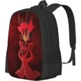 thumbnail image 3 of Hazbin Hotel Backpack,3d Print Laptop Backpack Lightweight Casual Daypack Bookbag 16.5 In, 3 of 9