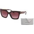 thumbnail image 2 of Bershires MK2102 33448H 54MM Cordovan / Cordovan Gradient Square Sunglasses for Women + BUNDLE With Designer iWear Complimentary Eyewear Kit, 2 of 5