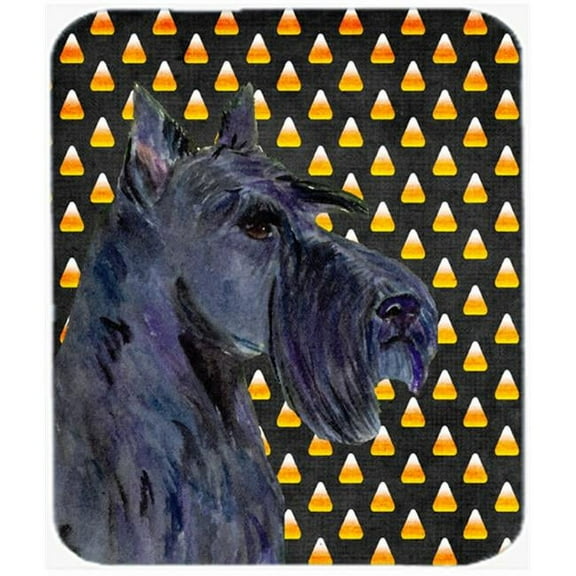 Carolines Treasures  Scottish Terrier Candy Corn Halloween Portrait Mouse Pad