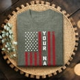 thumbnail image 3 of Jollimate Custom American Flag T-Shirt, Personalized Patriotic Name Graphic Tee, Men's Shirt, 3 of 6