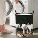thumbnail image 5 of Fotbe Cute Goat Baby Cesto de Ropa con Asas, Cesto Impermeable de Gran Capacidad, Bolsa de Lavado para Dormitorio, Cesto de Ropa con Ruedas y Asas-Small, 5 of 6
