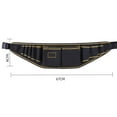 thumbnail image 2 of Tignapoo Versatile Electrician's Tool Belt - Durable Oxford Fabric Utility Pouch with Adjustable Waist Strap for Convenient Tool and Phone Storage, 2 of 6