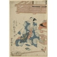 thumbnail image 3 of Toyokuni Utagawa 18x24 Black Modern Framed Museum Art Print Titled - Ichikawa Ebijuro No Sangobei (1818), 3 of 5