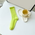 thumbnail image 1 of Dyfzdhu Womens Socks Solid Color Socks Colorful Lightweight Cotton Pile Socks Socks, 1 of 3