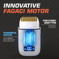 thumbnail image 2 of Afeitadora Fagaci de 5 velocidades con doble lámina para hombre, profesional, sin irritación, afeitado limpio y apurado, afeitadora eléctrica para hombre, afeitadora de cuello., 2 of 5