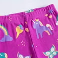 thumbnail image 5 of WIBACKER 3-8T Toddler and Little Girls Pajamas Set Long Sleeve PJs 100% Cotton Snug Fit Pajamas 2-Piece Set - Black unicorn, 5 of 7