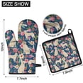 thumbnail image 6 of Golden Retriever Dog and Flower Kitchen Oven Mitt and Pot Holder Sets 4 Pcs for Baking, Cooking and Grilling, Heat Resistant Up To 392 °F, 6 of 7