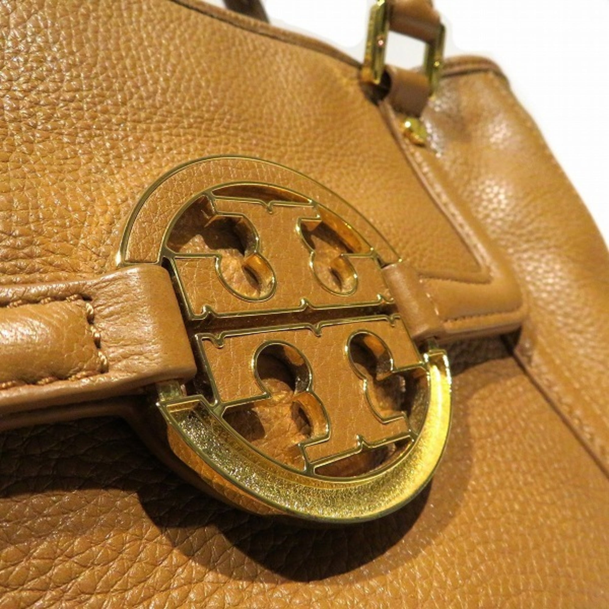 Authenticated used Tory Burch Amanda 2way Bag Handbag Shoulder Ladies, Adult Unisex, Size: (HxWxD): 19cm x 30cm x 10cm / 7.48'' x 11.81'' x 3.93