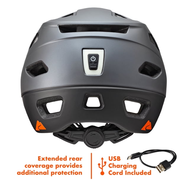 bell charger bike helmet Star Pro mode LED light on the rear enhances visibility for safer morning and evening rides BELL Charger JR Asian Fit