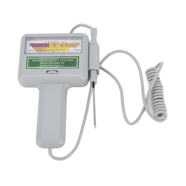Medidor H, probador de PH portátil, probador de nivel de cloro, probador H probado y confiable