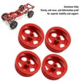 thumbnail image 3 of RC Car Wheel Rim, Aluminum Alloy 4Pcs Off Road Wheel Hub, Sturdy and Stylish Replacement for MN82 LC79 RC Crawler Trucks, 3 of 7