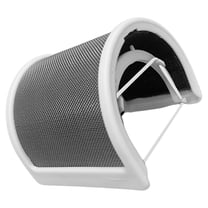 DRAFIDEEP White U Shaped Microphone Pop Filter with Wind Noise Reduction and Easy Installation