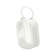 thumbnail image 1 of Bolsa de exhibición de figuras, bolsa para muñecas pequeñas, organizador portátil para colgar, estuche de transporte cuadrado blanco, 1 of 9
