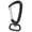 Black, variant on YAHHU Rotating Snap Hook Rotatable Aluminum Alloy Square Bottom D Ring Carabiner for Dog Leash Hammock Camping Hiking Silver 1 Count