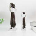 thumbnail image 3 of 9/13/22inch Silver Football Chrome Resin Crafts Gifts for Sports Fan Trophy Shiny Sports Award Decoration for Champions,Silver,Super Football, 3 of 6