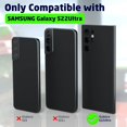 thumbnail image 2 of HAHADAXA Compatible with Galaxy S22 Ultra 5G Case, with 360° Ring Stand (Support Car Magnetic Kickstand) Wallet Card Holder & Slide Camera Protective Phone Cover Case for Galaxy S22 Ultra (R, 2 of 7