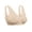 Nude, variant on Snap Front Seamless Bra with Ultra-Wide Straps For Comfort and Support, Plush Fabric - White, 3XL