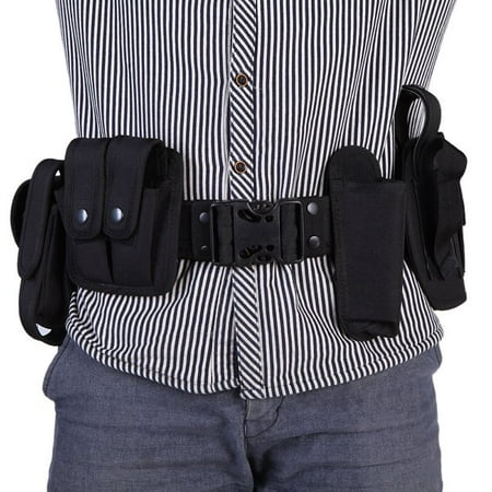 - BALIGH Outdoor Black Law Enforcement Modular Equipment System Security Military Duty Utility Belt Camping Hunting Tactical Bags Holster