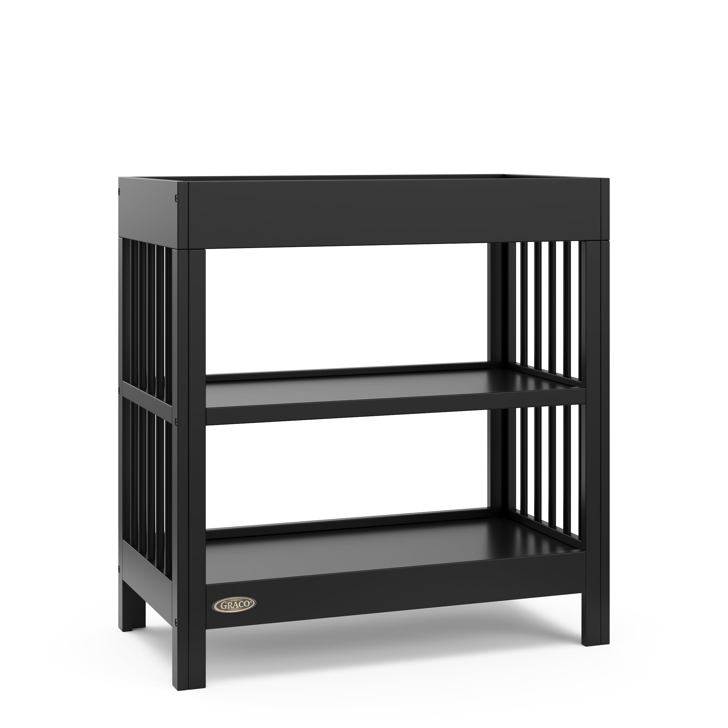 Graco Teddi Infant Wood Changing Table with Changing Pad, Black