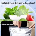 thumbnail image 4 of LQCrafK 30 Pcs Aluminum foil Freezer Bags, Reusable Food Storage and Preservation Slider Bags, Stand Up Foil Sealable Bags with Label and Zip Lock for Vegetable Fruit Meat,M, 4 of 7