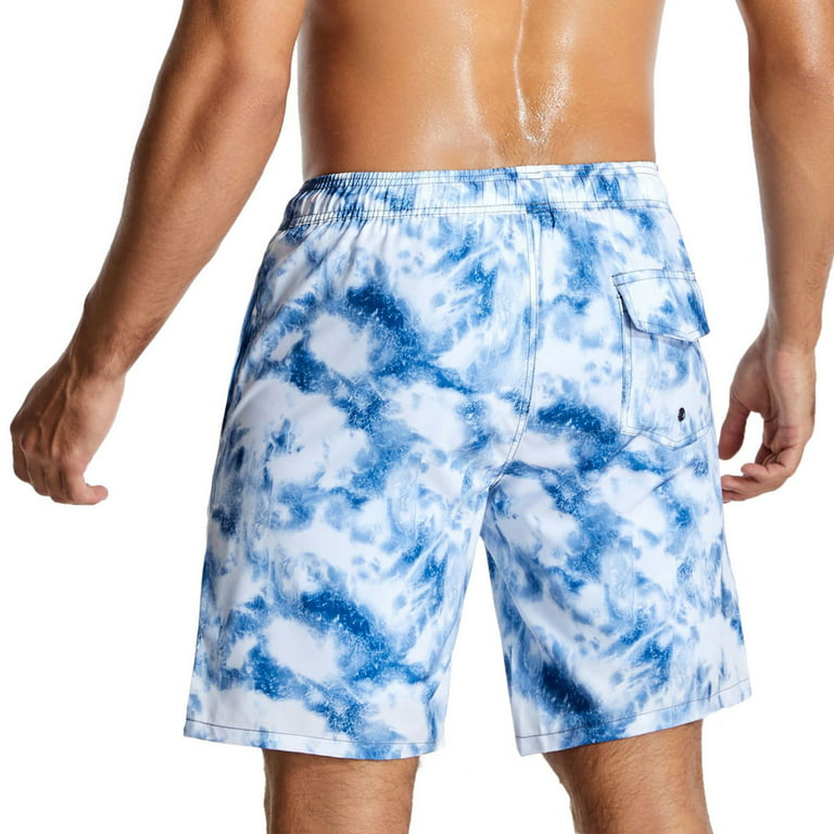 Men's Swim Trunks with Compression Liner 21 Inch Inseam Quick Dry
