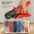 thumbnail image 3 of Ferrule Crimper,1pcs Wire Crimping Pliers Terminal Crimping Tool Crimping Toolset Rugged and Tough, 3 of 8