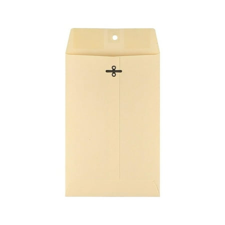 Staples Clasp Extra-Heavyweight Envelopes 6x9 Manila 100/BX (918765/19381)