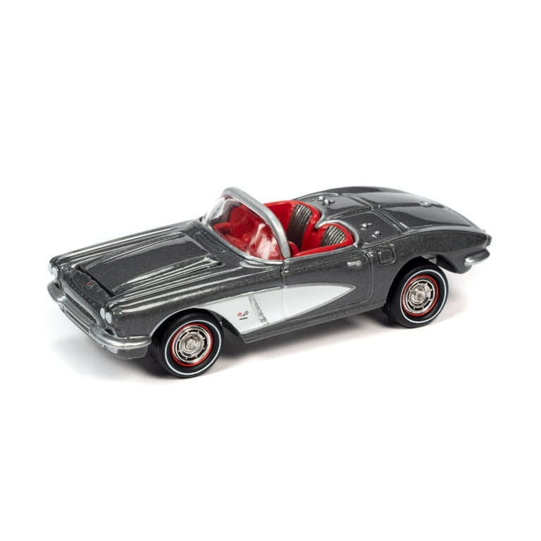 1962 Chevy Corvette Sateen Silver Metallic Johnny Lightning