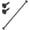 black, variant on YeYeBest Wall Mount Closet Organizer Rod 29 to 78 Inch, Thickened Anti-Rust Matte White Stainless Steel Clothes Rod, Heavy Duty Hanging Bar for Wardrobe Storage, Bathroom Shower Curtain Rod & Window