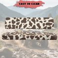 thumbnail image 3 of Garronmavis UTV Seat Covers Anti-Slip Seat Pad Cover Compatible with Kawasaki Mule with Elastic Edges Powersports Seats Covers Cow Print, 3 of 7