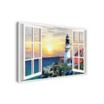 thumbnail image 2 of Creative Products Sunset Lighthouse Window 32x48 Canvas Wall Art, 2 of 4