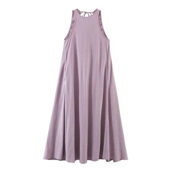Women Sleeveless Maxi Dress Loose Fit A Line Long Dress Casual Summer Vacation Flowy Tank Dress