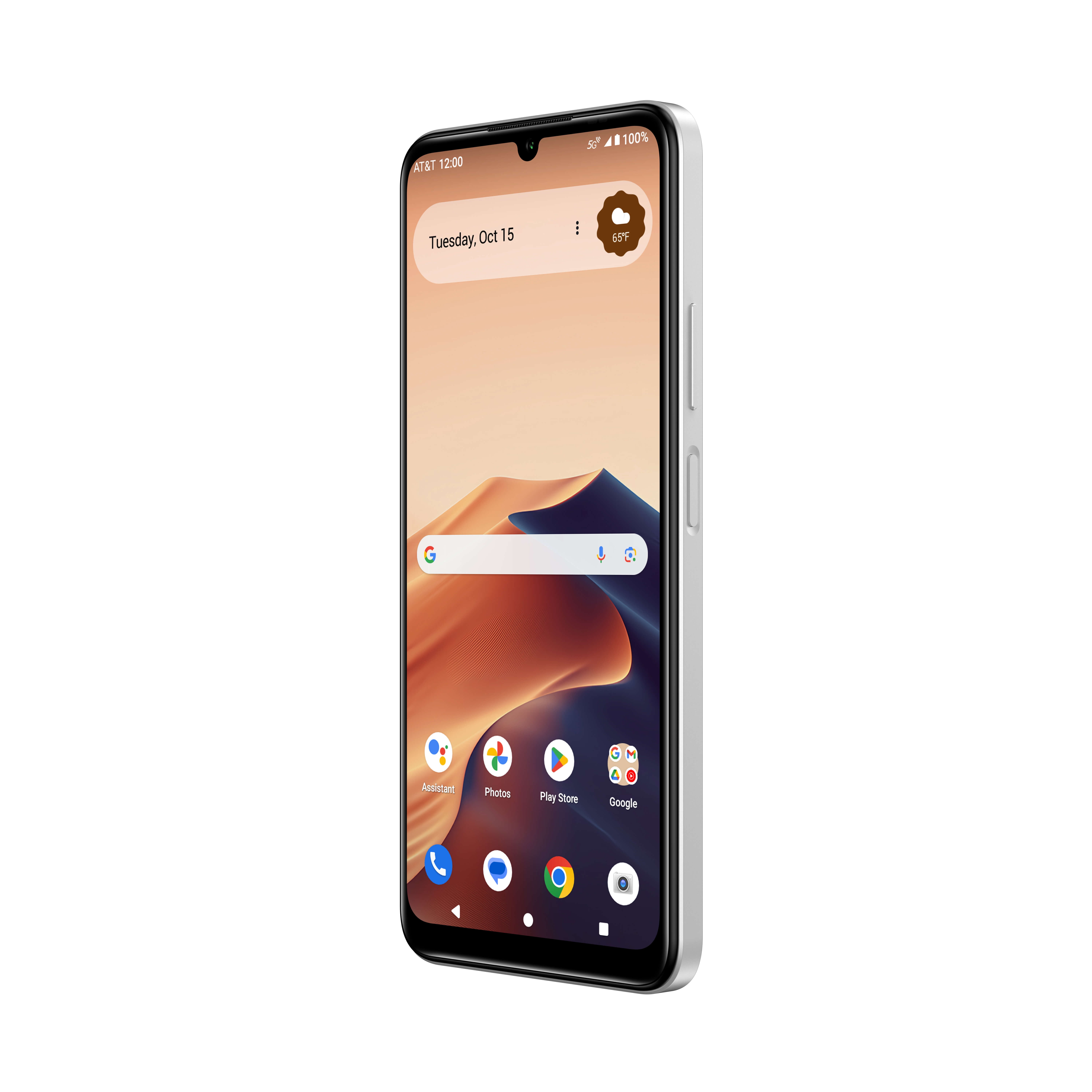 AT&T Motivate Pro 5G, 128GB, Pearl White - Prepaid Smartphone [Locked to AT&T]