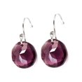 thumbnail image 4 of Aretes Zvezda Classic color Amethyst plata .925 Zvezda ZAR-CLAS14-AME, 4 of 4